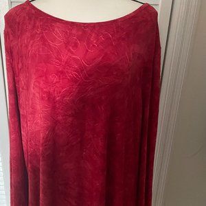 Plus Size 2x Red Blouse